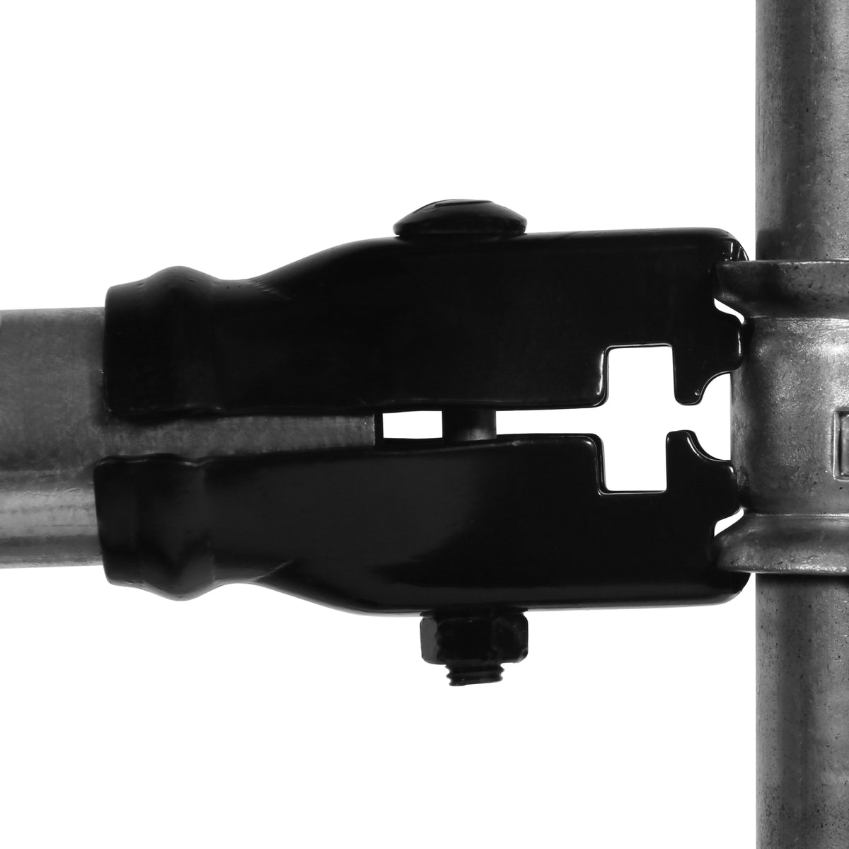 Universal Rail Clamp Powder Coated Black 25NB Rail