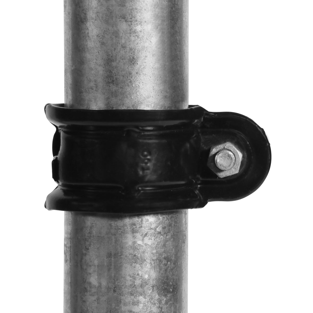 Revolving Line Post Clamp Universal Post Clamp Powder Coated Black - Otter Fencing - Chain-link ...