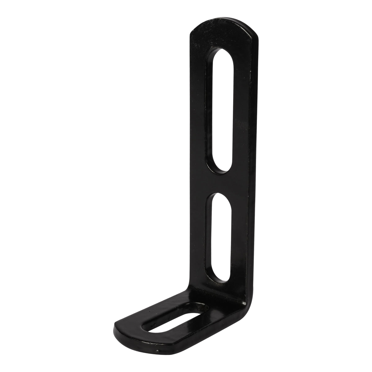 Angle Bracket With Slotted M10 Holes Powder Coated Black