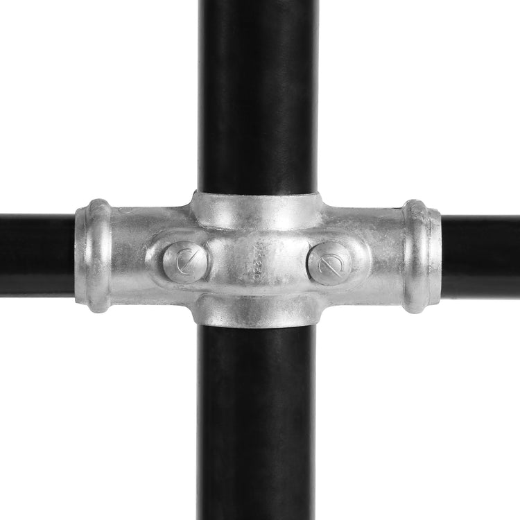 Fixed Cross Fitting Galvanised - Otter Fencing - Chain-link Fitting