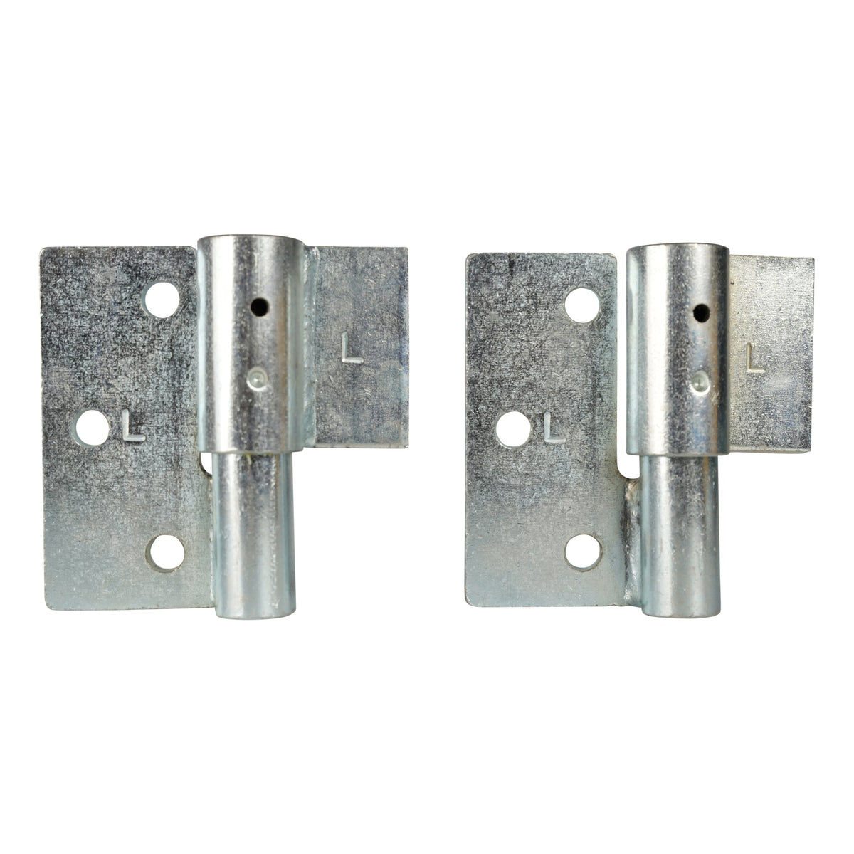 Weld On / Bolt On Gate Hinges Zinc Plated Silver