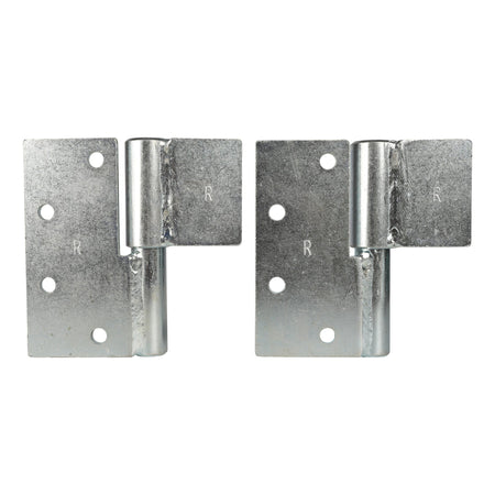 Weld On / Bolt On Gate Hinges Zinc Plated Silver