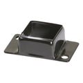 Diagonal Rail Bracket Double Tab (2 Hole) Powder Coated Black