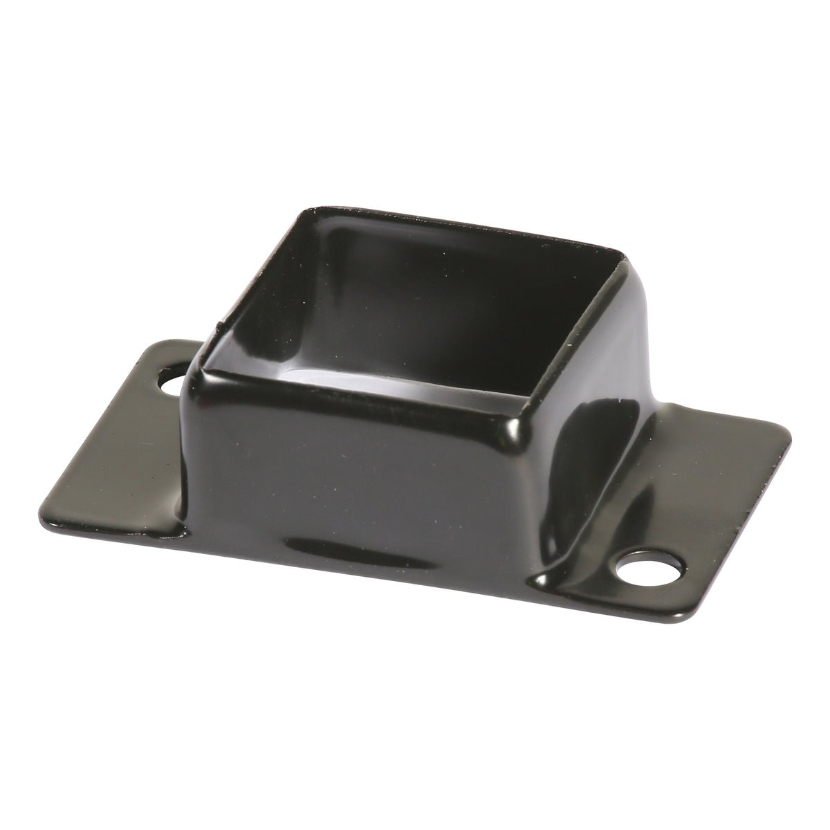 Rail Bracket Double Tab Powder Coated Black 30 x 30