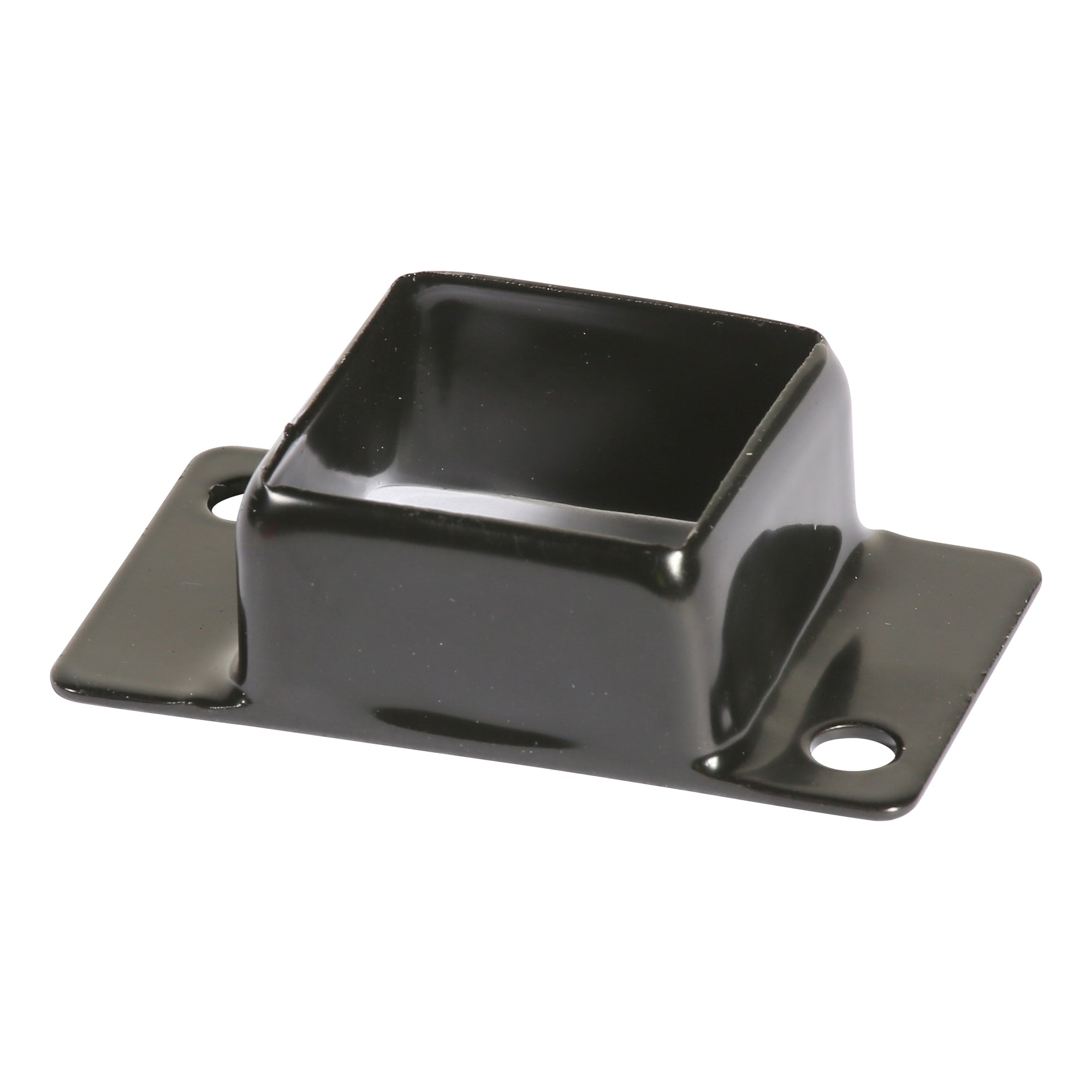 Rail Bracket Double Tab Powder Coated Black 30 x 30
