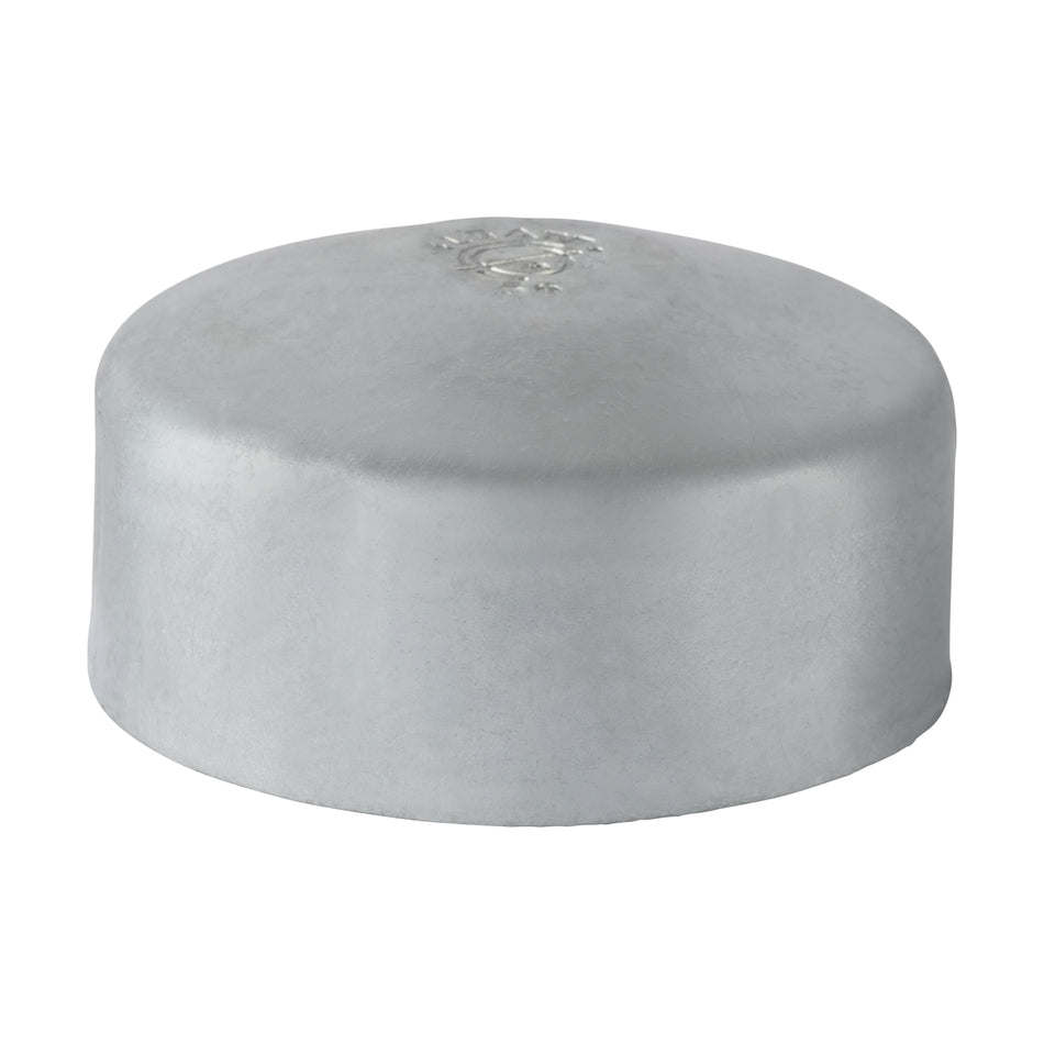 Round Post Cap Galvanised