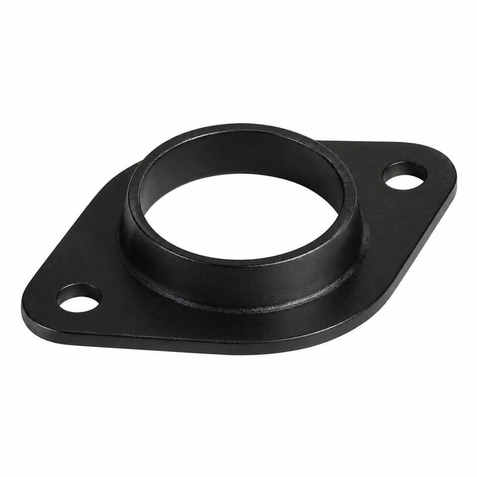 Oval Flange (2-Hole) Powder Coated Black