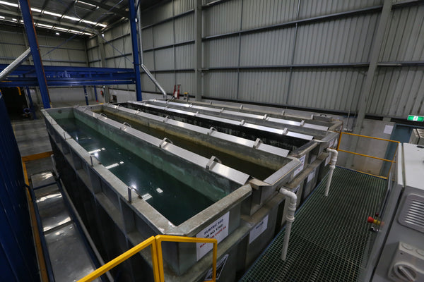 Finished powder coated product