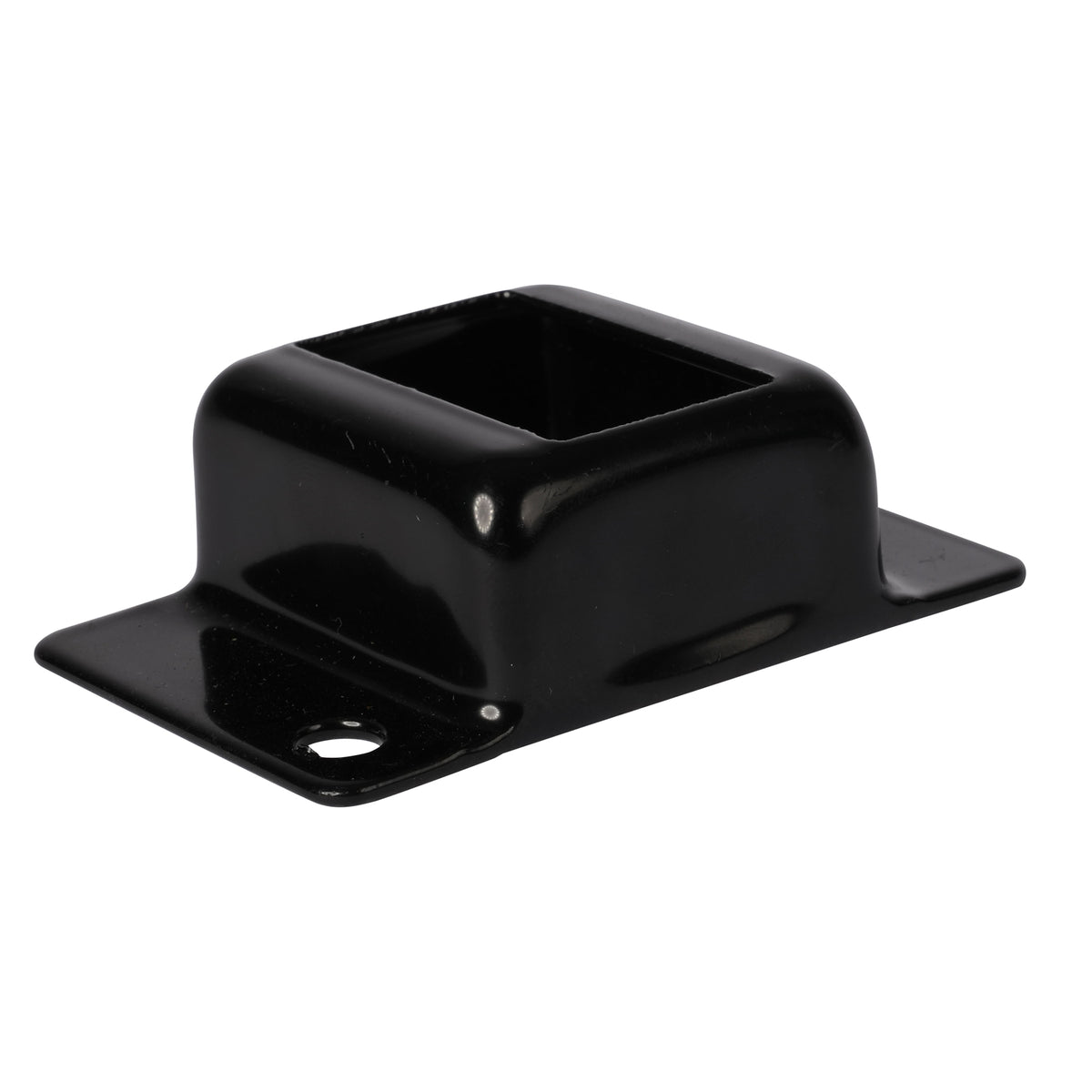 Rail Bracket Double Tab Powder Coated Black 30 x 30