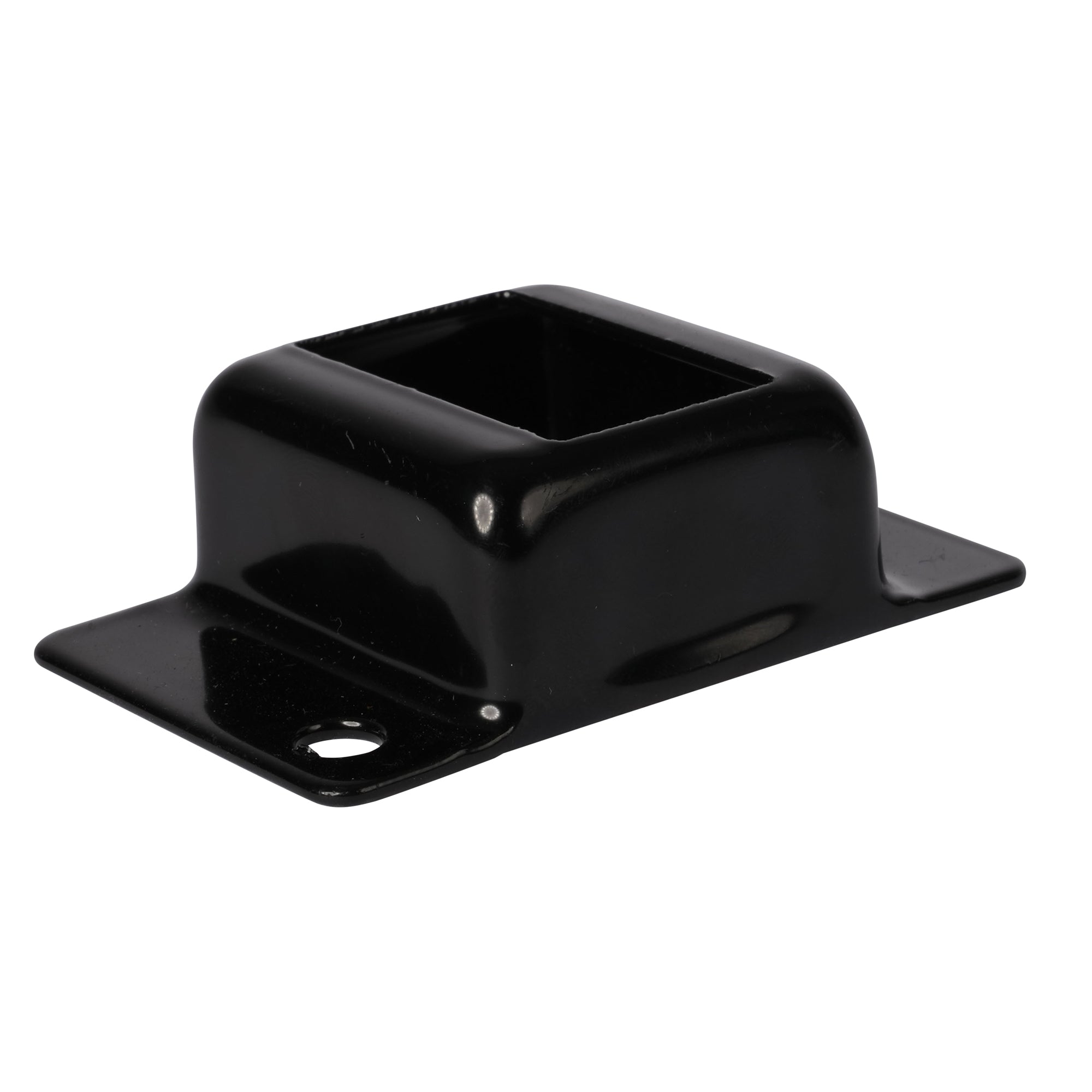 Rail Bracket Double Tab Powder Coated Black 30 x 30