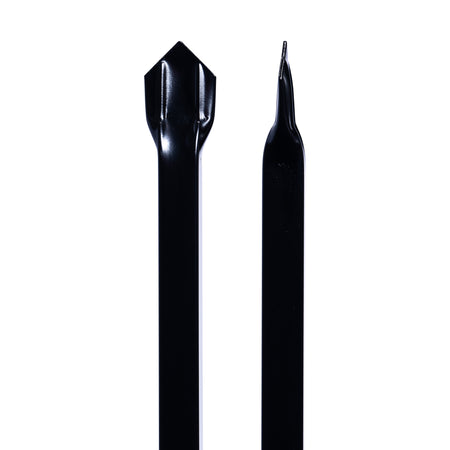 Diplomat Tubular Panel (Spear Top) Powder Coated Black 1800 / 150