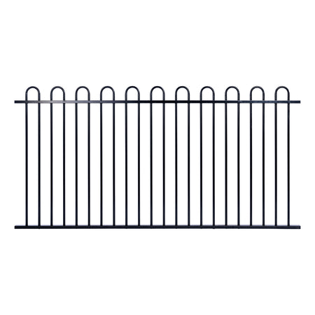 Lassiter Tubular Panel (Loop Top) Powder Coated Black 1200 / 120