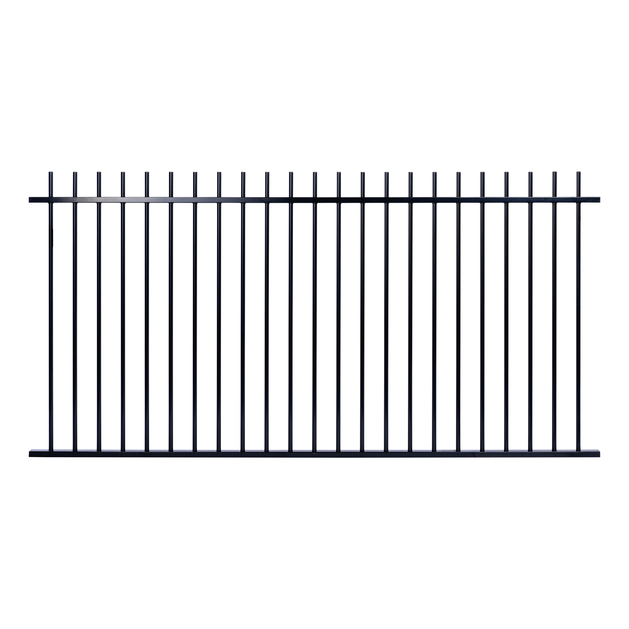 Bass Tubular Panel (Rod Top) Powder Coated Black 1200 / 105