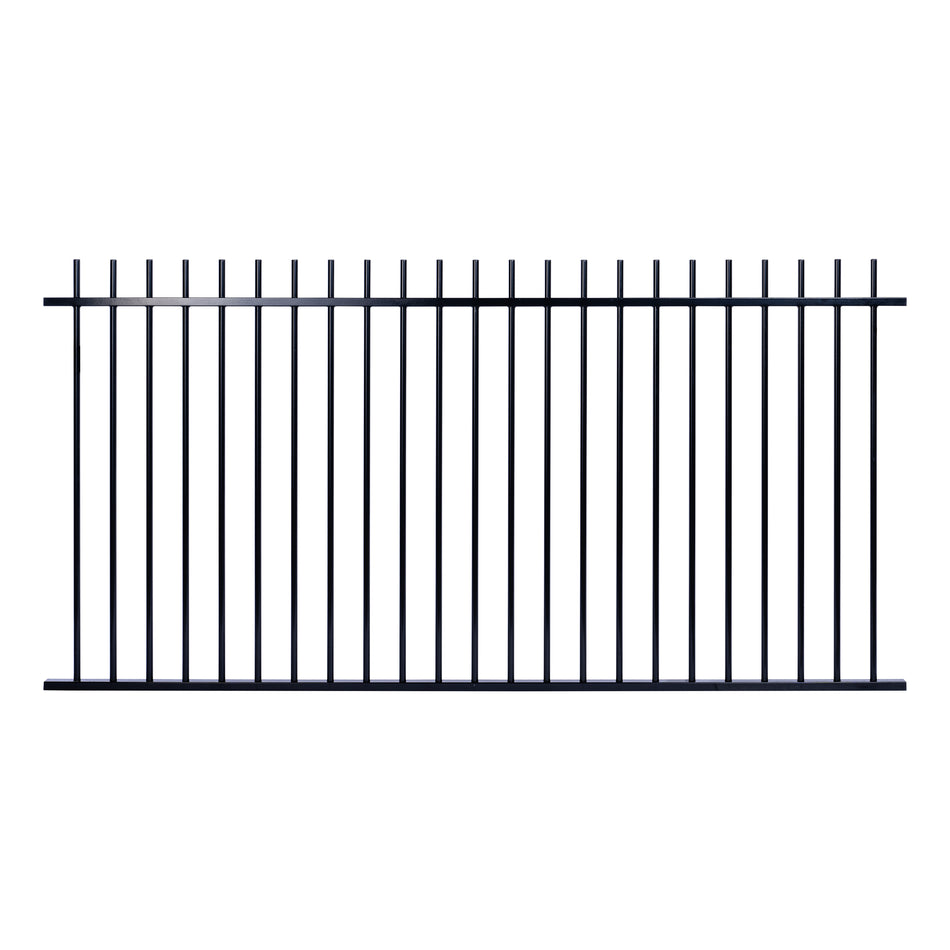 Bass Tubular Panel (Rod Top) Powder Coated Black 1200 / 105