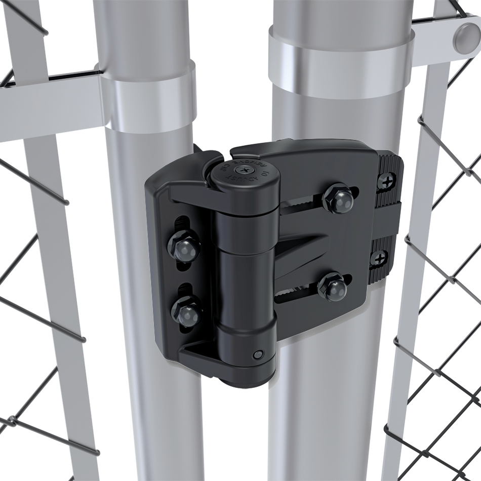 D&D Truclose (Self Closing) Mini Multi-Adjustable Round Hinge - Up To 25kg, Suits Gate Frame 25NB-32NB, Post 40NB-65NB