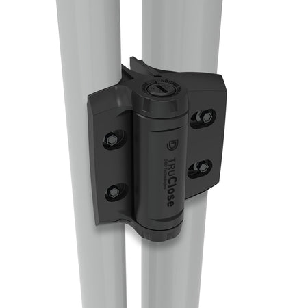 D&D Truclose (Self Closing) Round Post Heavy Duty Hinge (Pair) - Suits Gate Frame 25NB-32NB, Post 40NB-65NB