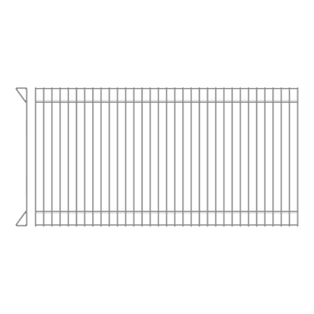 Wattle Welded Mesh Panel Powder Coated Black Drawing