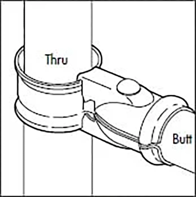 Universal Rail Clamp Galvanised